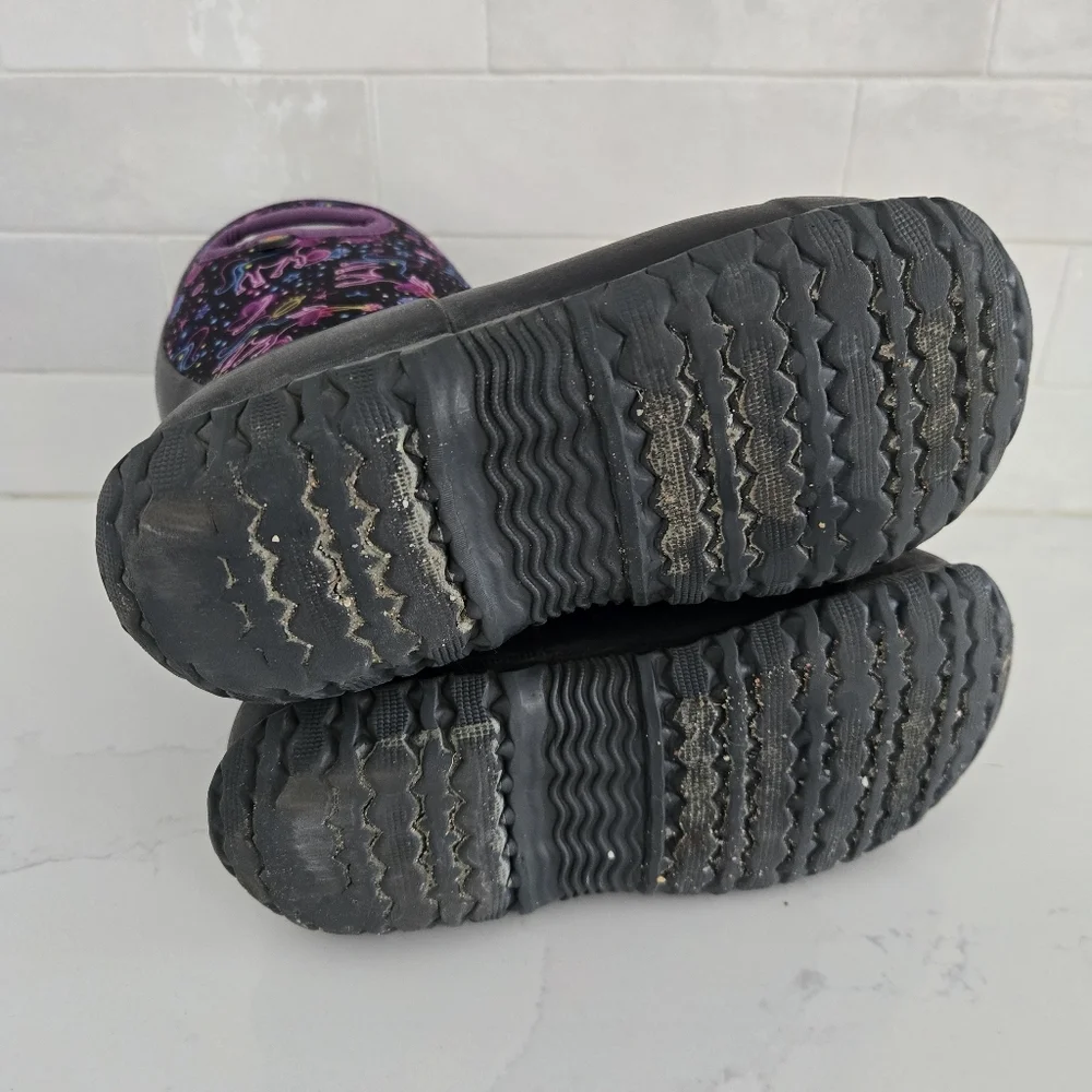 Bogs York Neon Unicorn Classic High Grasp Handles Waterproof Insulated Snow Boot - Picture 8 of 9